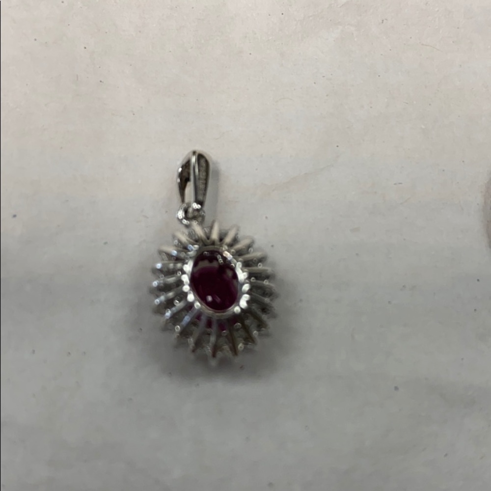 New 14k Solid Gold Diamonds Ruby Set - image 7
